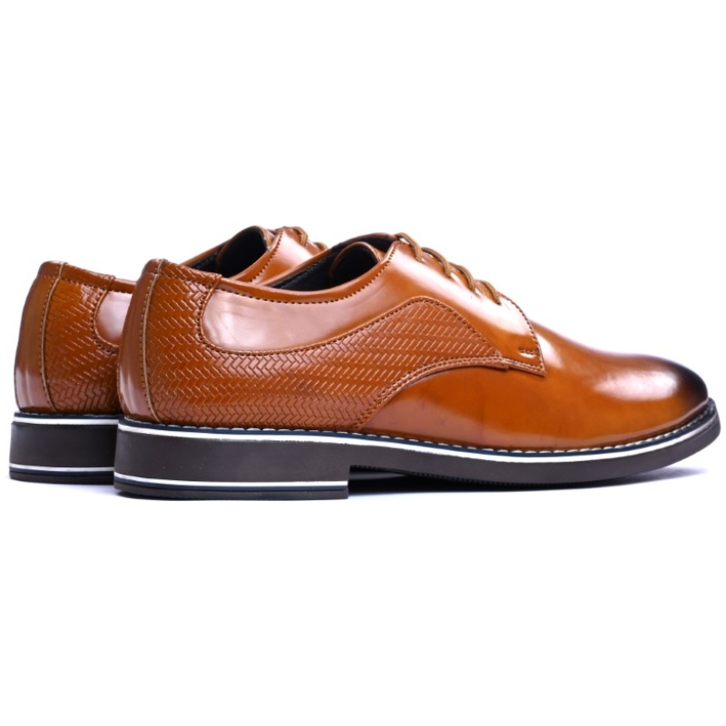 Texture Derby Laceup - Tan - Image 6