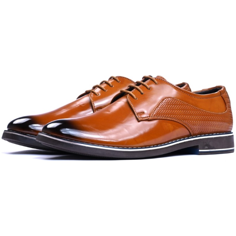 Texture Derby Laceup - Tan - Image 4