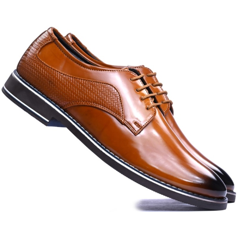 Texture Derby Laceup - Tan