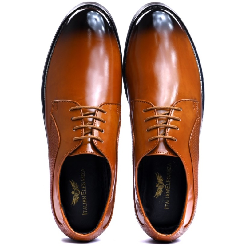 Texture Derby Laceup - Tan - Image 2